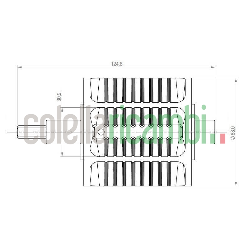 Caricatore coclea a stella carico pellet 14809027