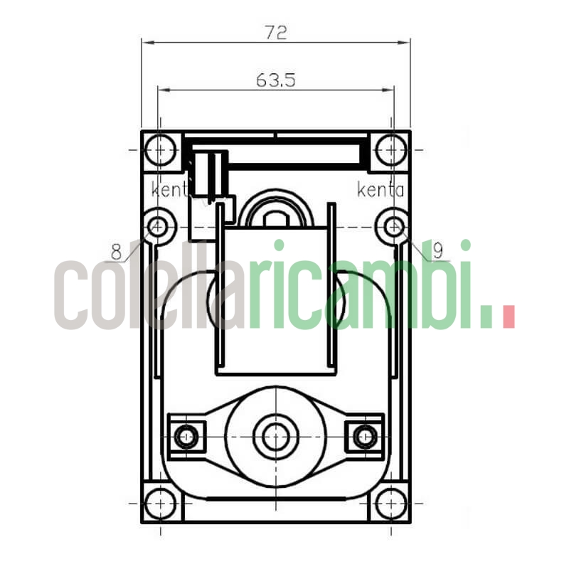 Motoriduttore Kenta K9175150 stufe a pellet 14702084
