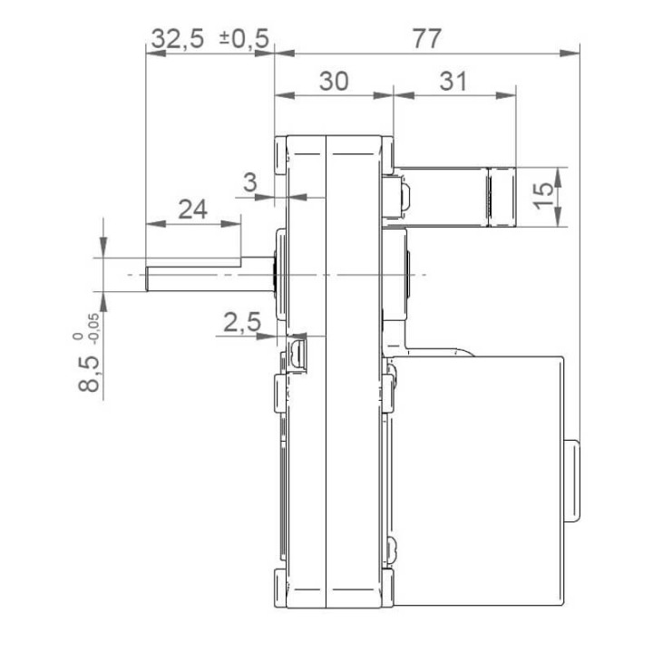 Motoriduttore sincrono IPC GMF220D801 stufe a pellet 14702150
