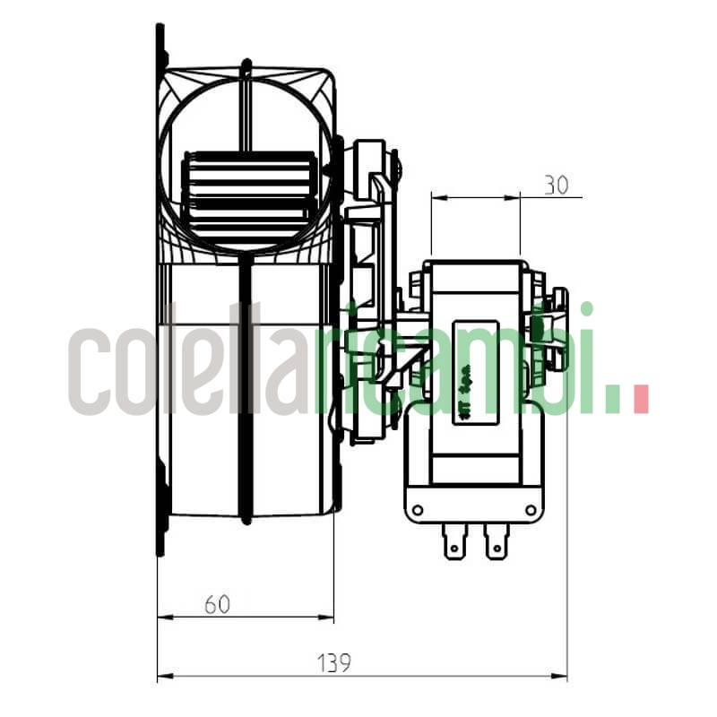 Estrattore - aspiratore fumi EVAGOLD30 stufe a pellet 14706121