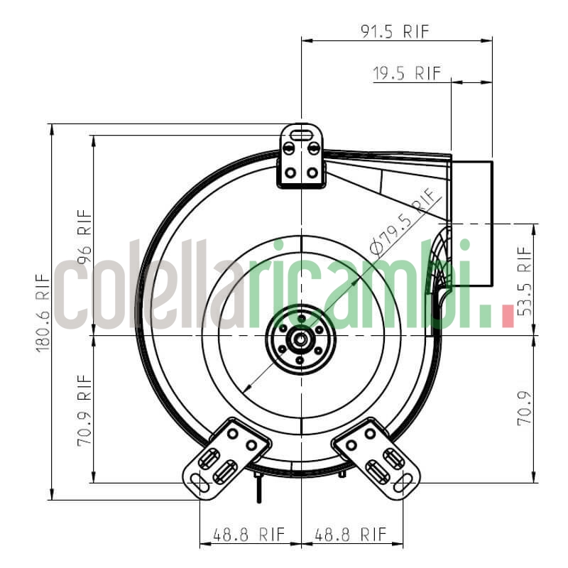 Estrattore - aspiratore fumi EVAGOLD30 stufe a pellet 14706121