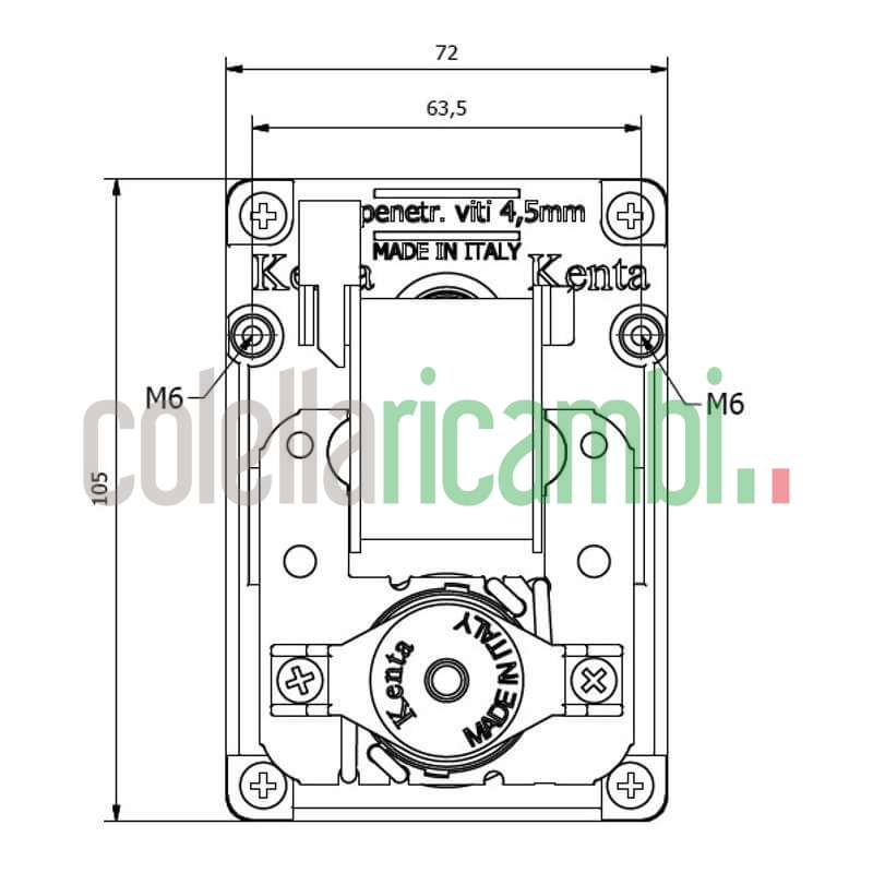 Motoriduttore Kenta K9177164 stufe a pellet 14702093