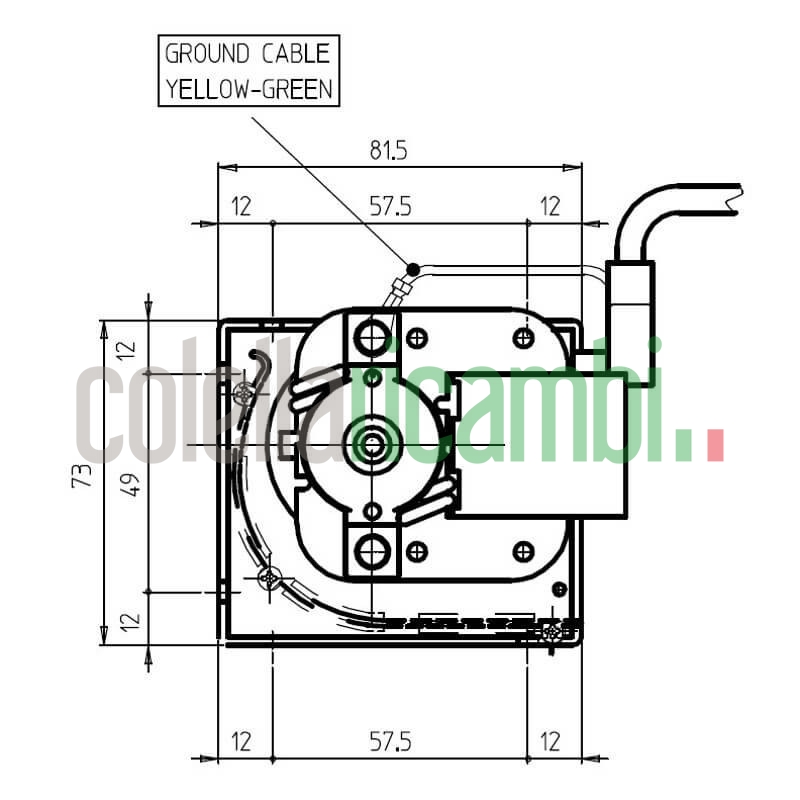 Ventola tangenziale FERGAS 4B30426 stufe a pellet 14706057