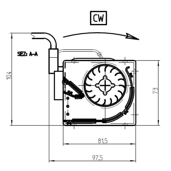 Ventola tangenziale FERGAS 4B30426 stufe a pellet 14706057