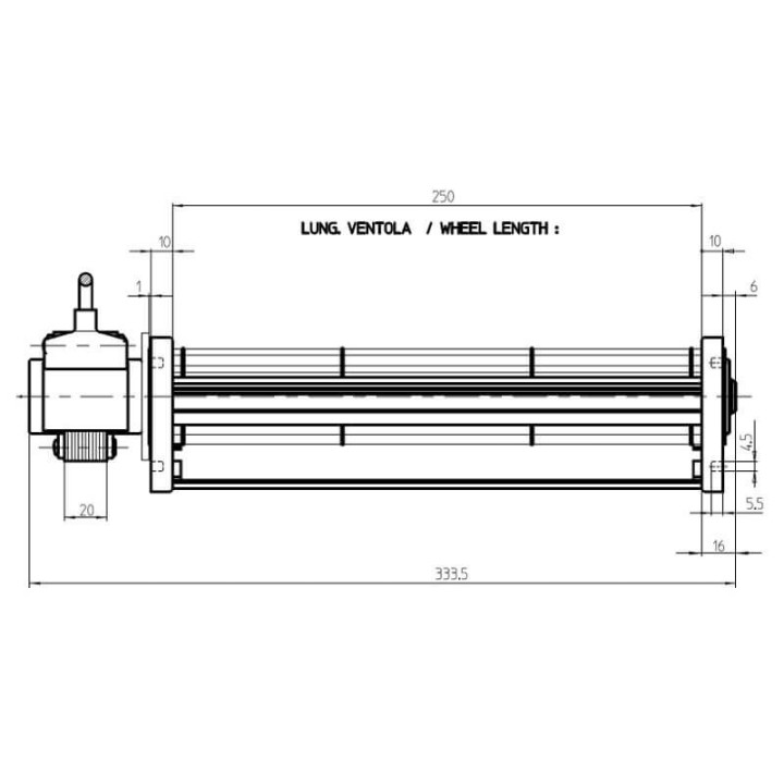 Ventola tangenziale FERGAS 4B30426 stufe a pellet 14706057