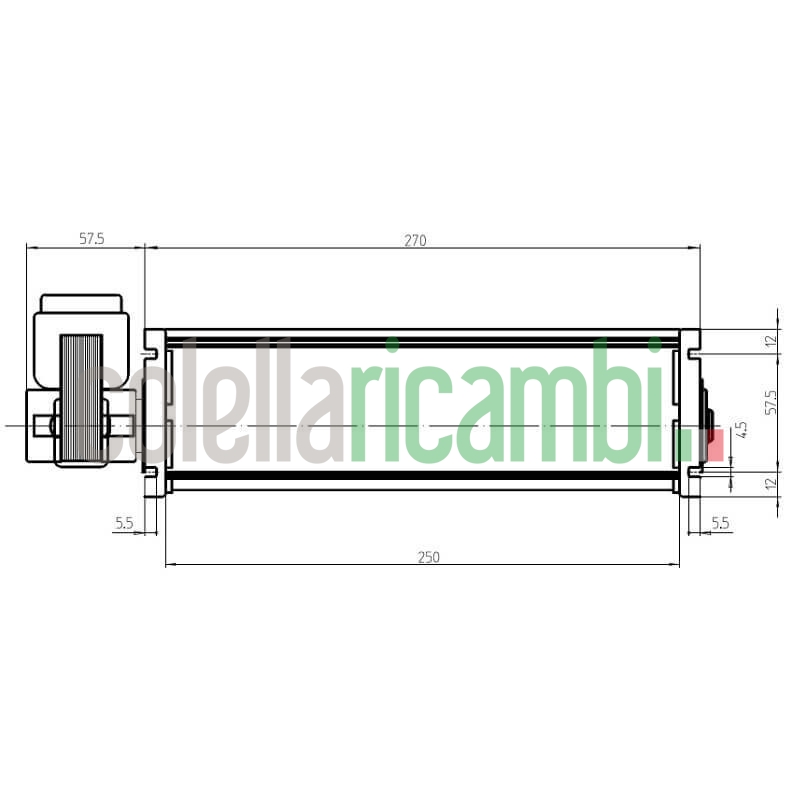 Ventola tangenziale FERGAS 4B30426 stufe a pellet 14706057
