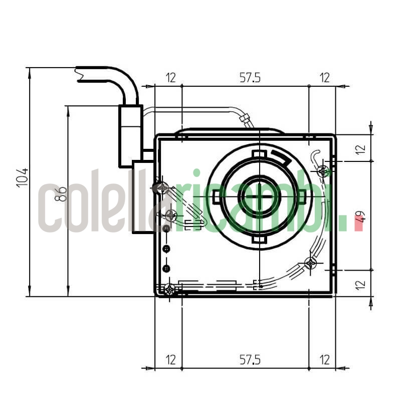 Ventola tangenziale FERGAS 4B30426 stufe a pellet 14706057