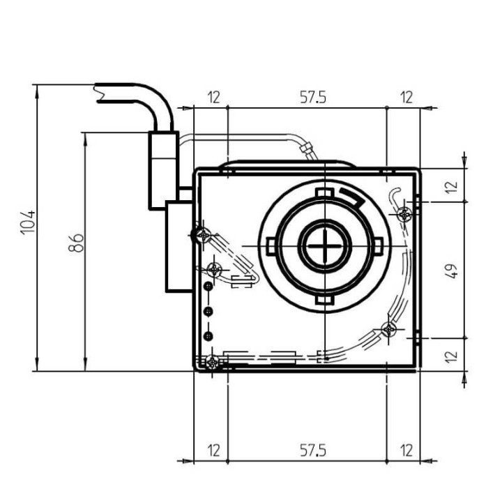 Ventola tangenziale FERGAS 4B30426 stufe a pellet 14706057