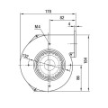 Ventilatore centrifugo G2E120-AR77-01 per stufa a pellet 14706061