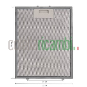 Filtro cappa alluminio 220x290x9mm Faber 30302037