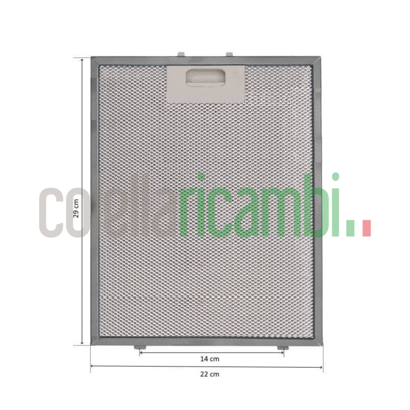 Filtro cappa alluminio 220x290x9mm Faber 30302037