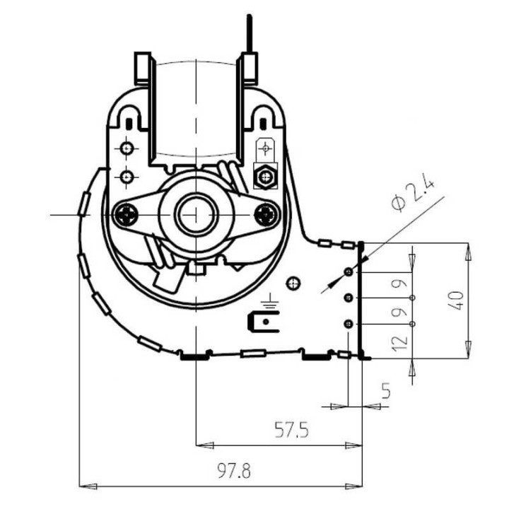 Ventola tangenziale FERGAS 116823 stufe a pellet 14706139