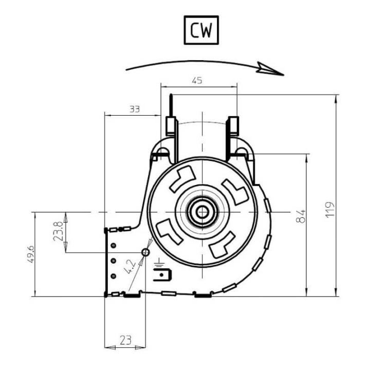 Ventola tangenziale FERGAS 116823 stufe a pellet 14706139