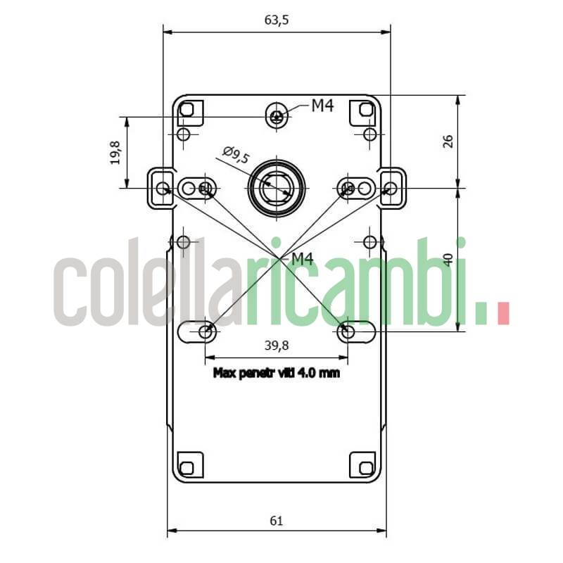 Motoriduttore Kenta K9115058 stufe a pellet 14702083