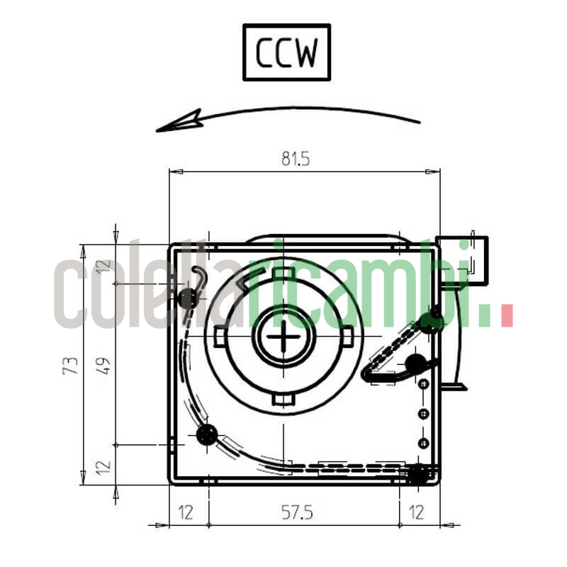 Ventola tangenziale FERGAS 4A3406 stufe a pellet 14706050
