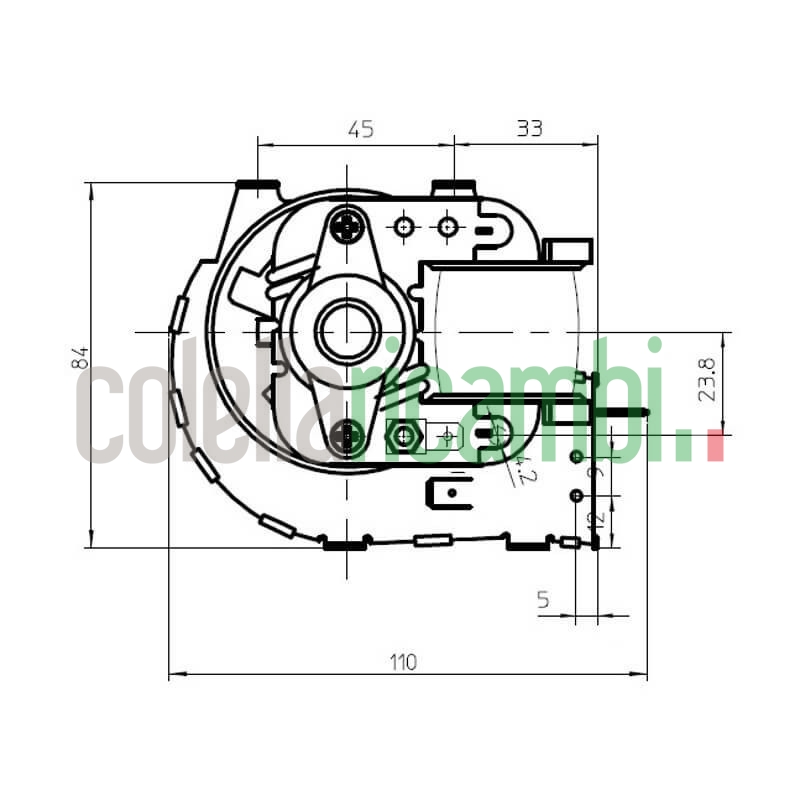 Ventola tangenziale FERGAS 116258 stufe a pellet 14706138