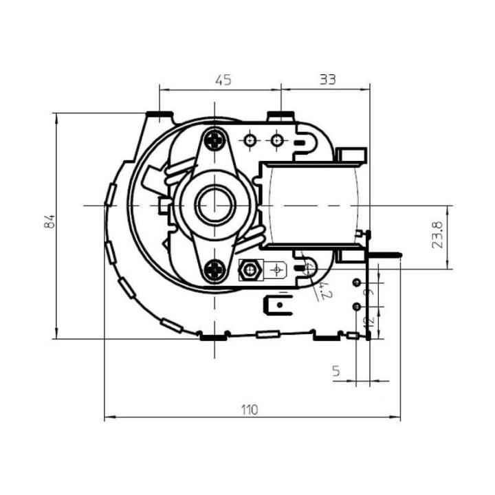 Ventola tangenziale FERGAS 116258 stufe a pellet 14706138