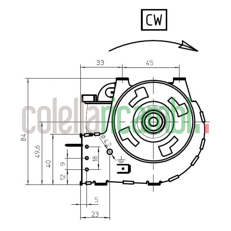Ventola tangenziale FERGAS 116258 stufe a pellet 14706138