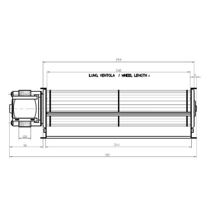 Ventola tangenziale FERGAS 116258 stufe a pellet 14706138
