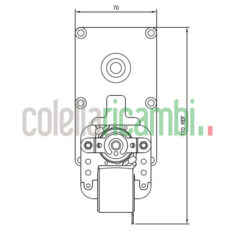 Motoriduttore Mellor FB1365 stufe a pellet 14702032