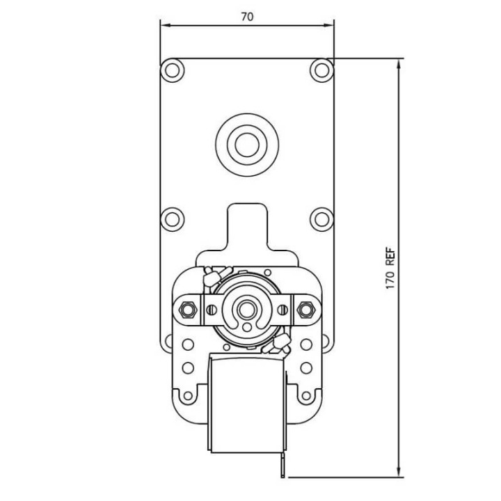 Motoriduttore Mellor FB1365 stufe a pellet 14702032