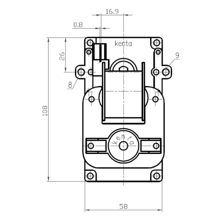 Motoriduttore Kenta K9117304 stufe a pellet 14702064