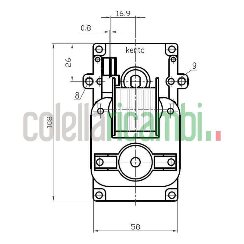 Motoriduttore Kenta K9115002 stufe a pellet 14702087