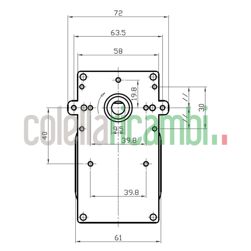 Motoriduttore Kenta K9115002 stufe a pellet 14702087