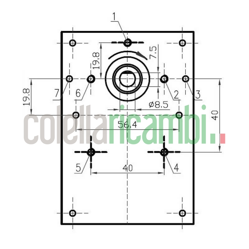 Motoriduttore Kenta K9177153 stufe a pellet 14702096