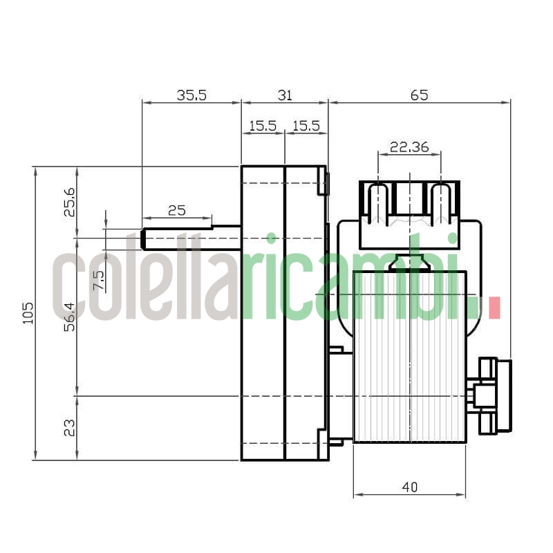 Motoriduttore Kenta K9177153 stufe a pellet 14702096