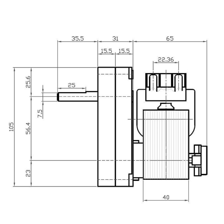 Motoriduttore Kenta K9177153 stufe a pellet 14702096