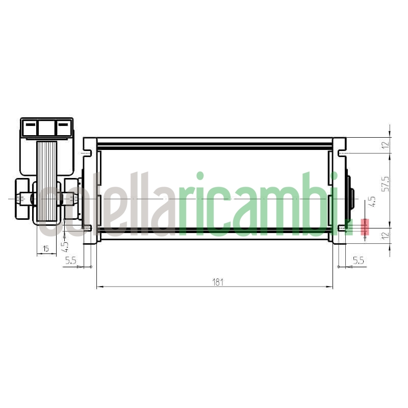 Ventola tangenziale FERGAS 4B06106 stufe a pellet 14706053