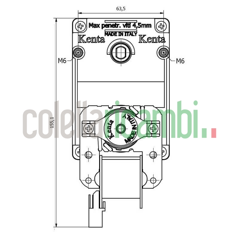 Motoriduttore Kenta K9175004 stufe a pellet 14702072
