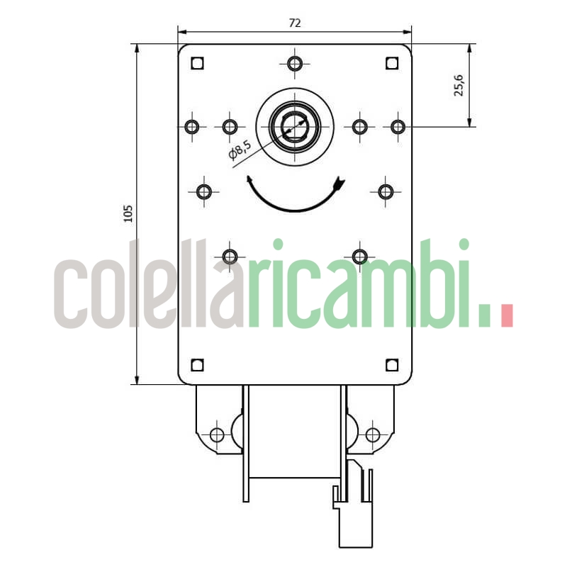Motoriduttore Kenta K9175004 stufe a pellet 14702072