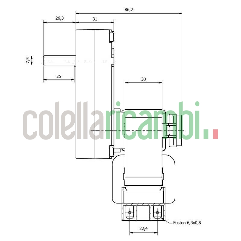 Motoriduttore Kenta K9175004 stufe a pellet 14702072