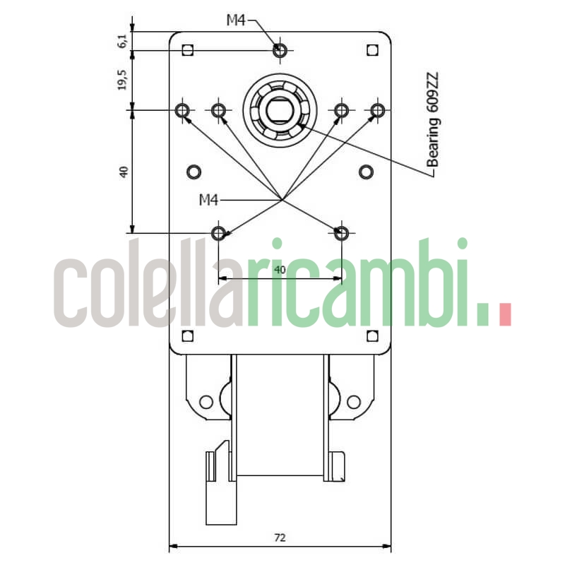 Motoriduttore Kenta K9177325 stufe a pellet 14702077