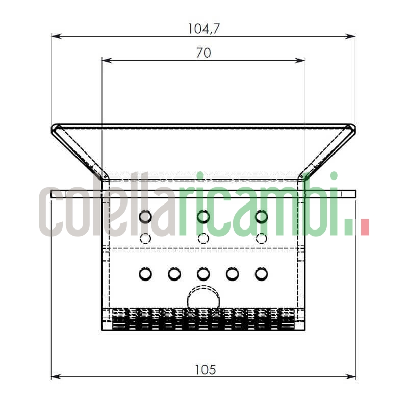 Assieme cestello braciere per stufe a pellet 14809003