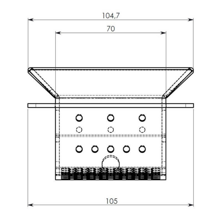 Assieme cestello braciere per stufe a pellet 14809003