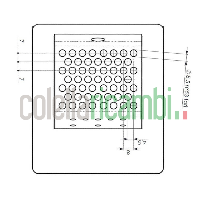 Assieme cestello braciere per stufe a pellet 14809003