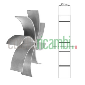 Girante principale 25mm per estrattore fumo Fandis stufe a pellet 14706019