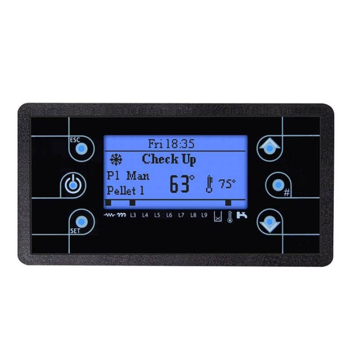 Tastiera display LCD100 per schede di controllo TIEMME stufe a pellet 14710072