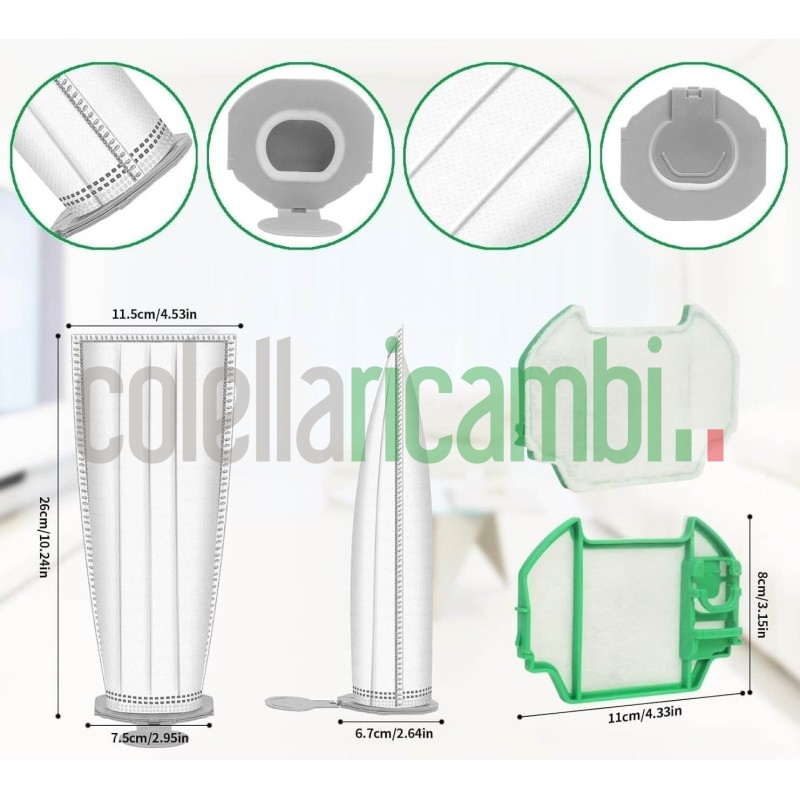 Kit Risparmio Sacchetti Adattabile Folletto Vk7s