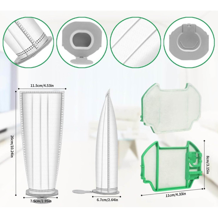 Kit Risparmio Sacchetti Adattabile Folletto Vk7s