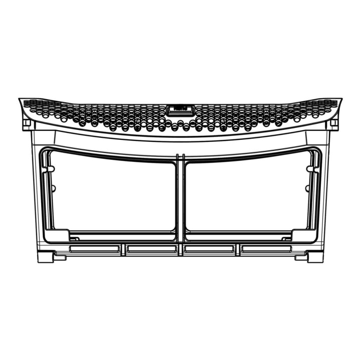Assieme filtro filacci per asciugatrice Electrolux-Zanussi-Rex 8588074539012