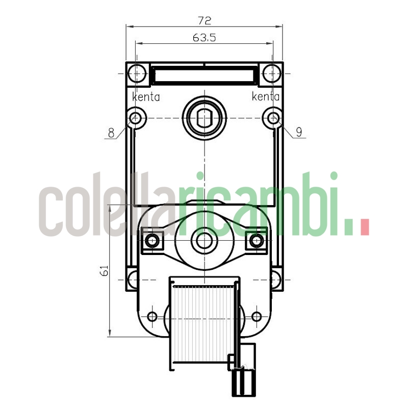 Motoriduttore stufe a pellet Kenta K9177358