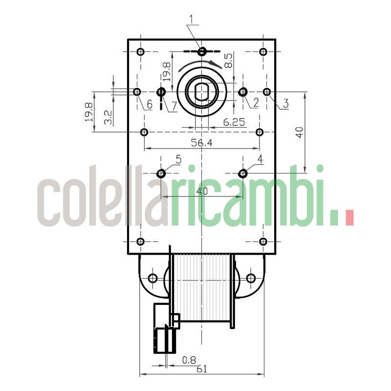 Motoriduttore stufe a pellet Kenta K9177358