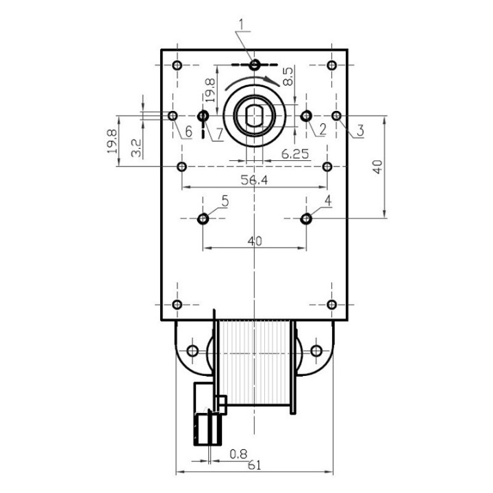 Motoriduttore stufe a pellet Kenta K9177358