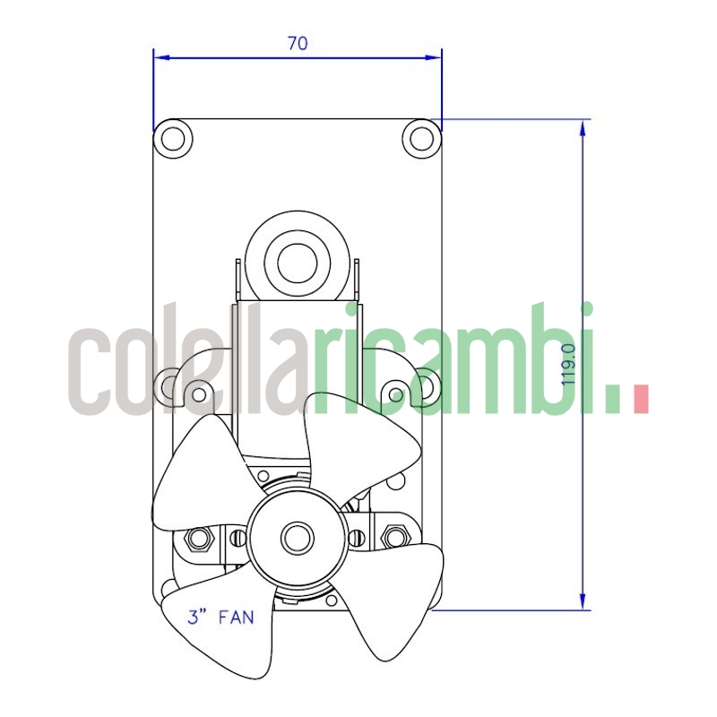 Motoriduttore Mellor FB1304 stufe a pellet 14702022