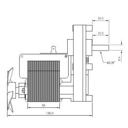 Vendita Motoriduttore Mellor FB1390 stufe a pellet 14702023