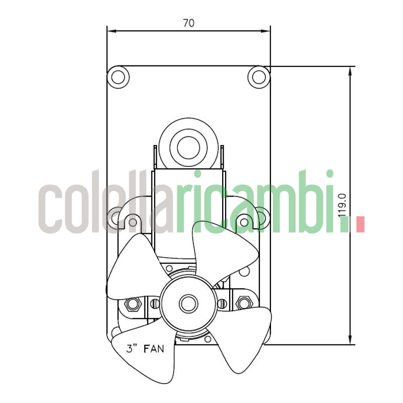Motoriduttore Mellor FB1390 stufe a pellet 14702023